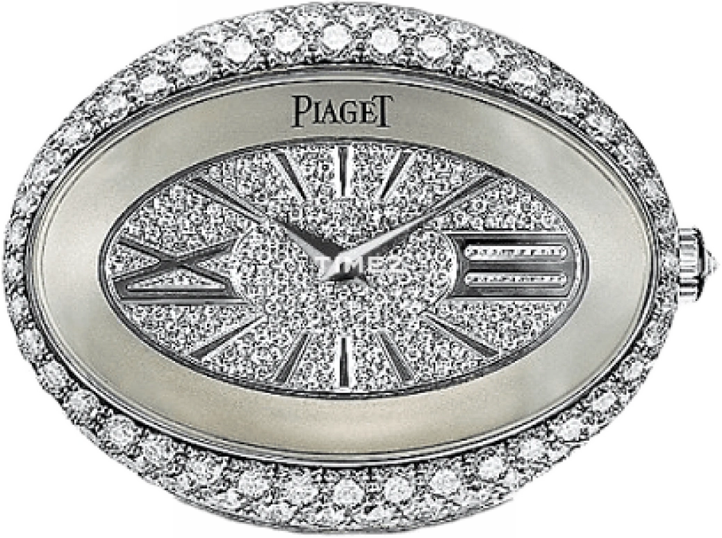 Piaget,Limelight 40mm,40mm,White Gold,Silver,Handwound,Sapphire,Crystal Glass,Oval,G0A31060