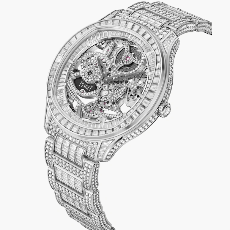 Piaget,Polo 42mm,42mm,White Gold,Skeleton,Automatic,In-house Caliber,Sapphire,Crystal Glass,G0A46006