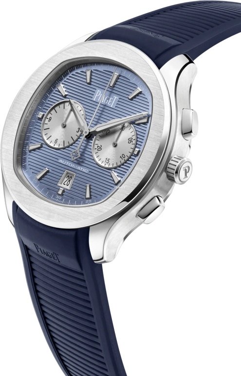 Piaget,Polo 42mm,42mm,Stainless Steel,Blue,Automatic,Chronograph,Day,G0A48024
