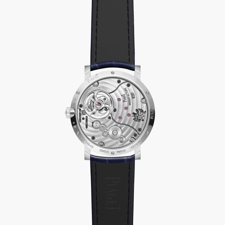 Piaget,Altiplano 38mm,38mm,White Gold,Blue,Handwound,Tourbillon,In-house Caliber,G0A46035