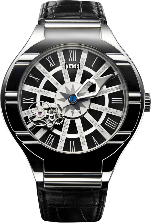 Piaget,Polo 45mm,45mm,White Gold,Black,Handwound,80hours,In-house Caliber,G0A33045