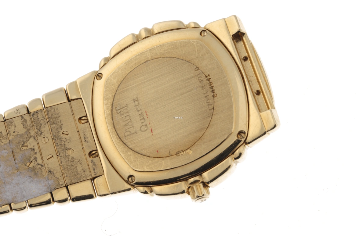 Piaget,Other 35mm,35mm,Yellow Gold,White,Quartz,Day,Sapphire,Crystal Glass,17041 M 401 D