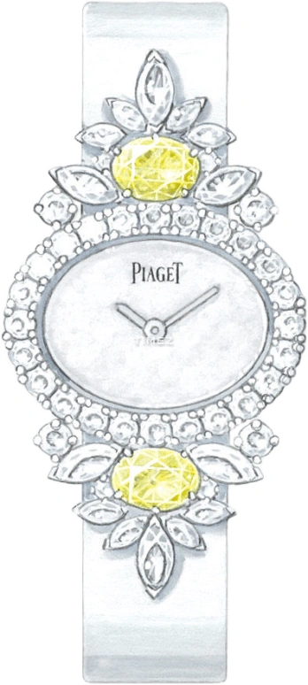 Piaget,High Jewellery 0mm,0mm,White Gold,White,Quartz,In-house Caliber,Sapphire,Crystal Glass,G0A41218