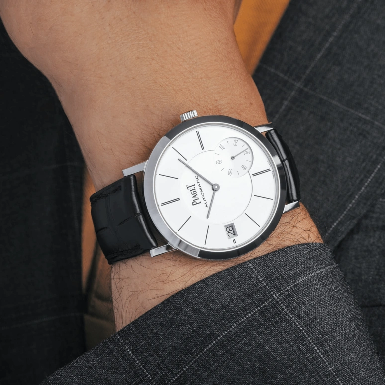 Piaget,Altiplano 40mm,40mm,White Gold,Silver,Automatic,Date,44hours,G0A38130