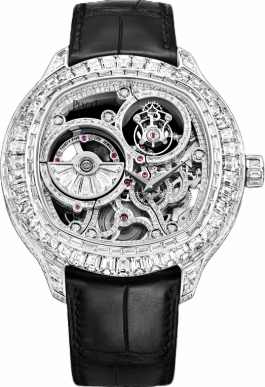 Piaget,Emperador 49mm,49mm,White Gold,Skeleton,Automatic,Tourbillon,44hours,G0A39039