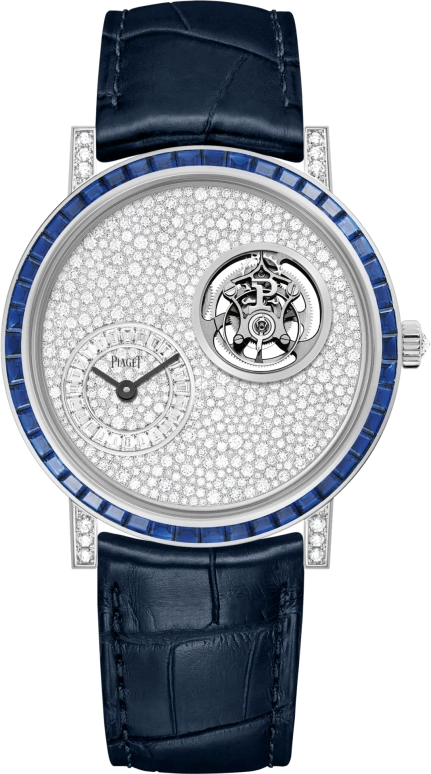 Piaget,Altiplano 41mm,41mm,White Gold,Silver White,White,Handwound,Tourbillon,Sapphire,Crystal Glass,G0A47033