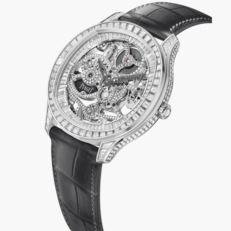 Piaget,Polo 42mm,42mm,White Gold,Skeleton,Automatic,In-house Caliber,Sapphire,Crystal Glass,G0A46007