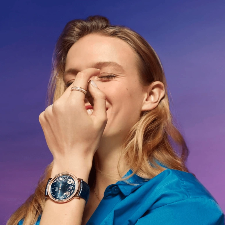 Piaget,Altiplano 41mm,41mm,Rose Gold,Blue,Automatic,In-house Caliber,Sapphire,Crystal Glass,G0A47124