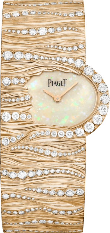 Piaget,High Jewellery 27x22mm,27x22mm,Rose Gold,White,Quartz,Sapphire,Crystal Glass,G0A48254
