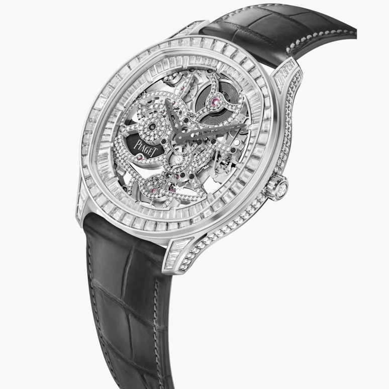 Piaget,Polo 42mm,42mm,White Gold,Skeleton,Automatic,In-house Caliber,Sapphire,Crystal Glass,G0A46007