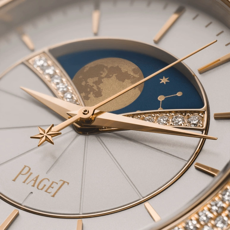 Piaget,Limelight 36mm,36mm,Rose Gold,Rose,White,Automatic,Moonphase,In-house Caliber,G0A40110