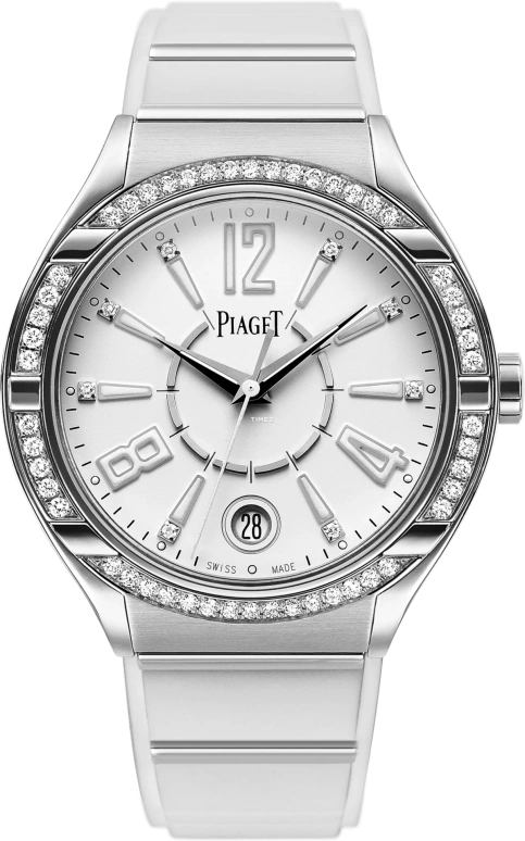 Piaget,Polo 38mm,38mm,White Gold,White,Quartz,Day,In-house Caliber,G0A35014