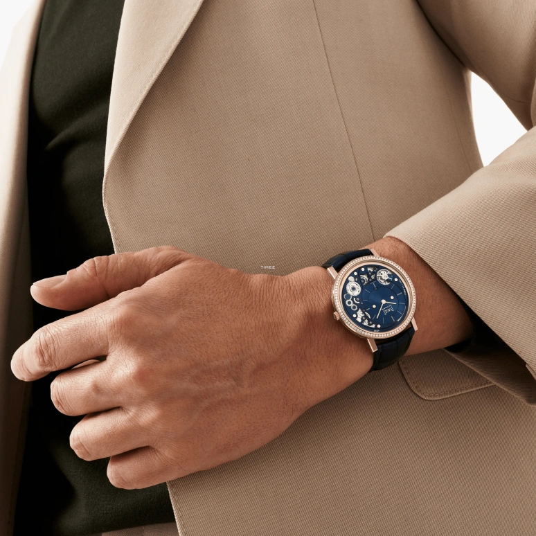 Piaget,Altiplano 41mm,41mm,Rose Gold,Blue,Automatic,In-house Caliber,Sapphire,Crystal Glass,G0A47124