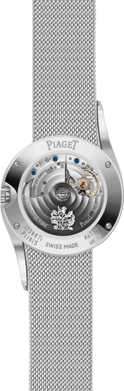 Piaget,Other 32mm,32mm,White Gold,Silver,Grey,Automatic,Sapphire,Crystal Glass,Round,G0A48212