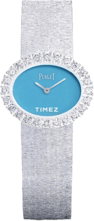 Piaget,Jewellery 27x22mm,27x22mm,White Gold,Turquoise,Stone,In-house Caliber,Sapphire,Crystal Glass,Setting,Diamonds,G0A42216