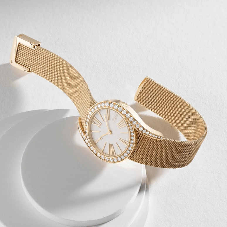 Piaget,Limelight 32mm,32mm,Rose Gold,Silver White,Automatic,In-house Caliber,Sapphire,Crystal Glass,G0A45213