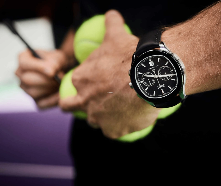 Piaget,Polo 42mm,42mm,Stainless Steel,Black,Automatic,Chronograph,Day,G0A42002