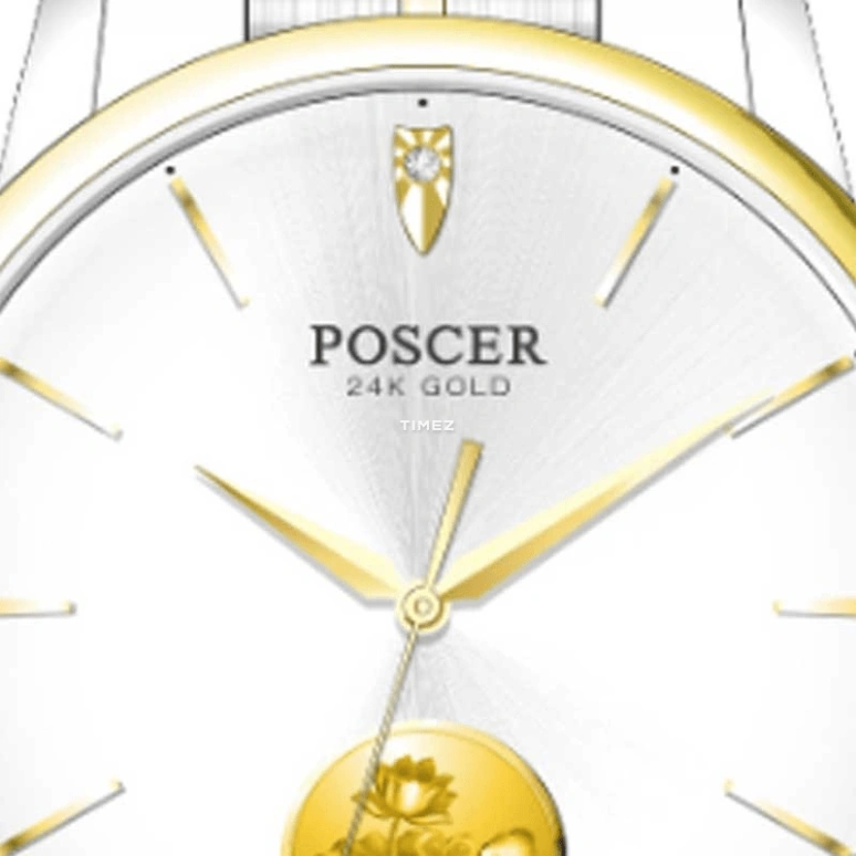 POSCER,Simple love 31.50mm,31.50mm,Stainless Steel,Silver,Automatic,Sapphire,Glass,Round,P,P.6163LK.VVWD