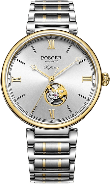 POSCER,Performer 41mm,41mm,Stainless Steel,Silver,Automatic,Sapphire,Glass,Round,P,P.6608M.VVW