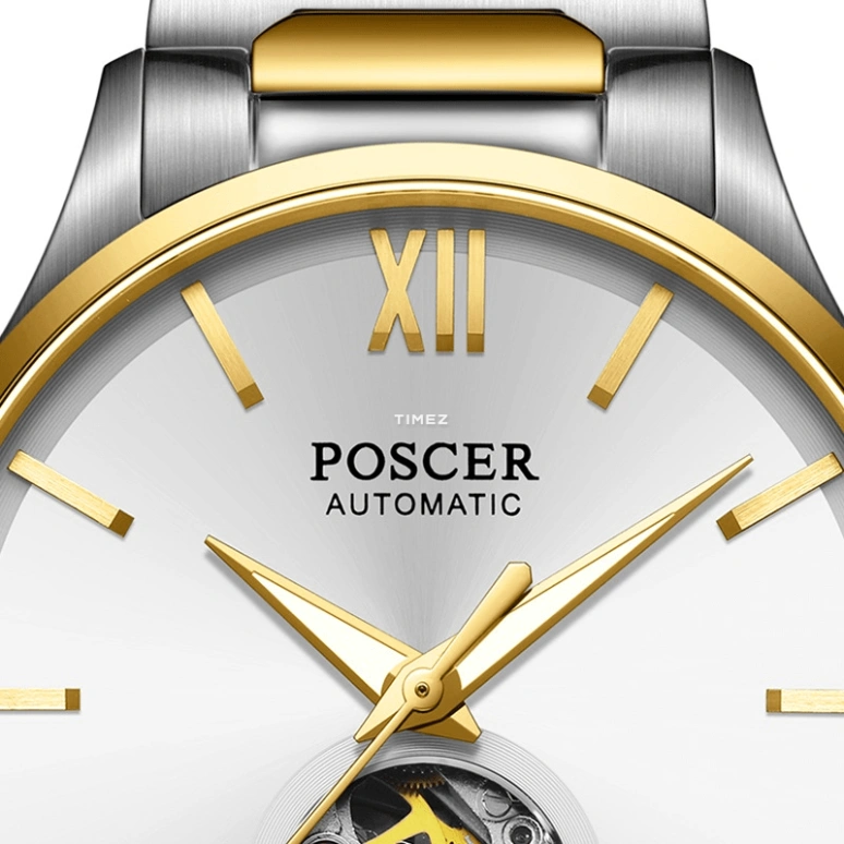 POSCER,Classic of the times 44mm,44mm,Stainless Steel,Silver,Automatic,Sapphire,Glass,Round,P,P.6221MK.VVW