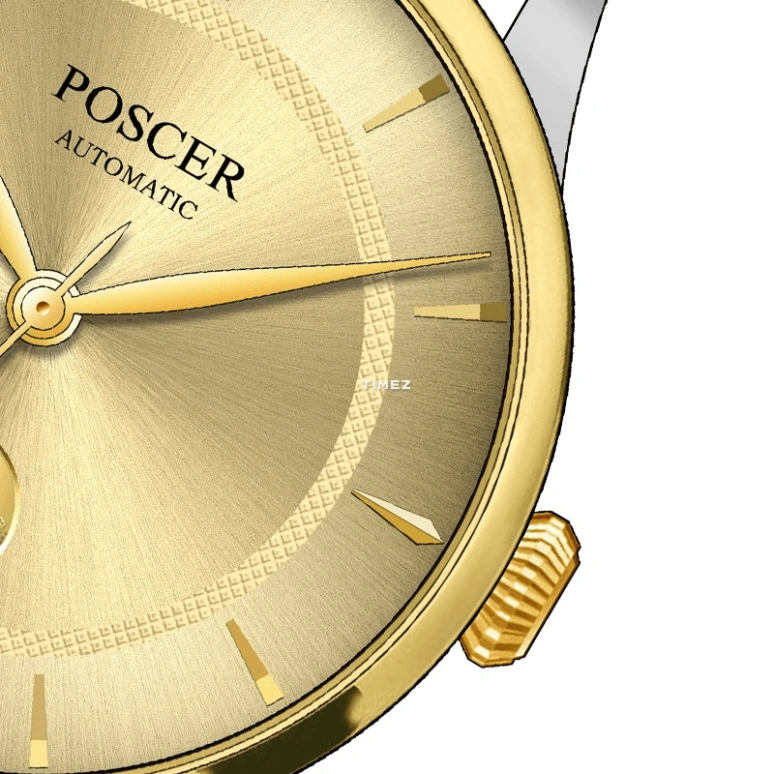 POSCER,Gentleman 40.50mm,40.50mm,Stainless Steel,Silver,Automatic,Sapphire,Glass,Round,P,P.6186MK.VVG