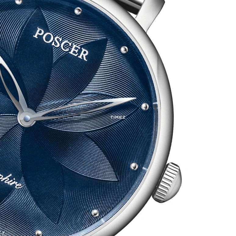 POSCER,Yayun 31mm,31mm,Stainless Steel,Blue,Quartz,Sapphire,Glass,Round,P,P.8273L.WWU