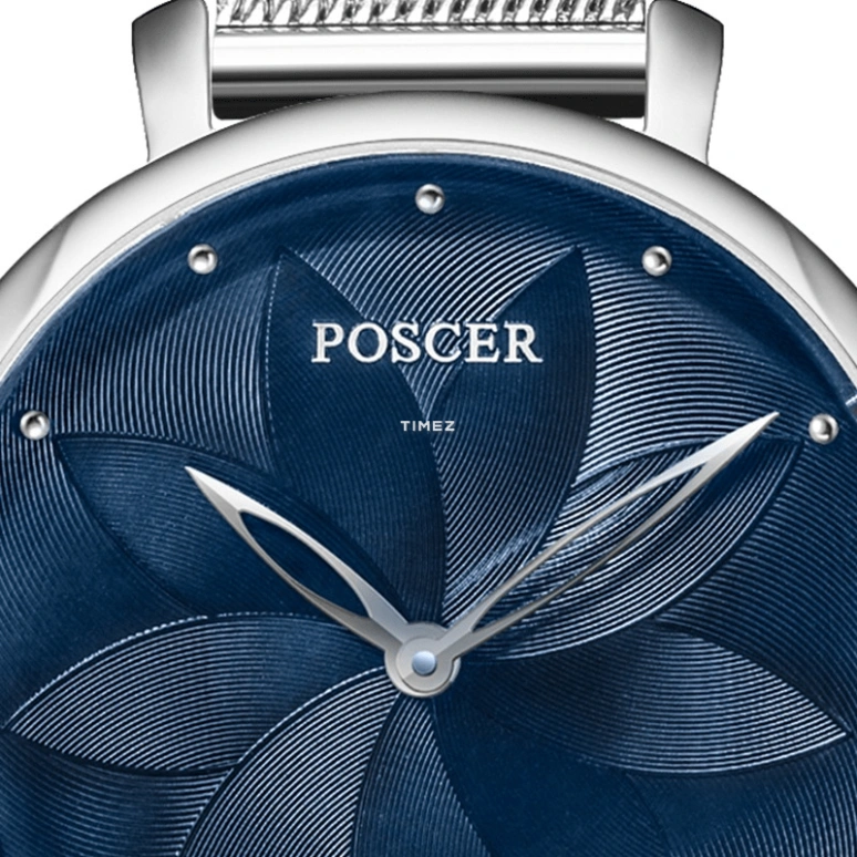 POSCER,Yayun 31mm,31mm,Stainless Steel,Blue,Quartz,Sapphire,Glass,Round,P,P.8273L.WWU