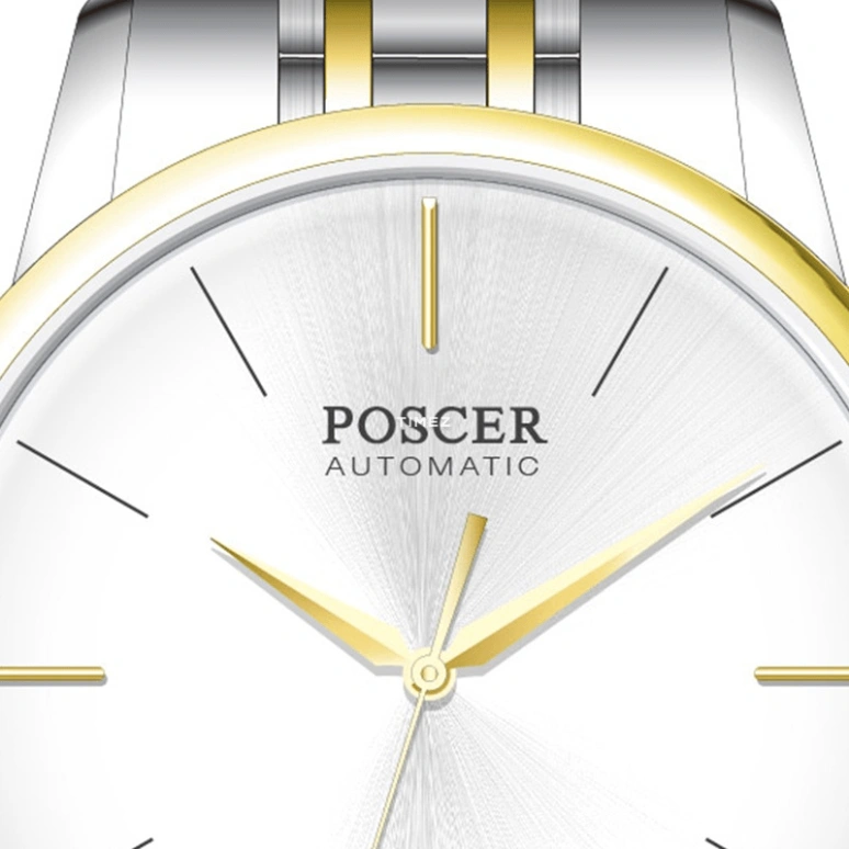 POSCER,classics 31.50mm,31.50mm,Stainless Steel,Silver,Automatic,Sapphire,Glass,Round,P,P.6165L.VVW