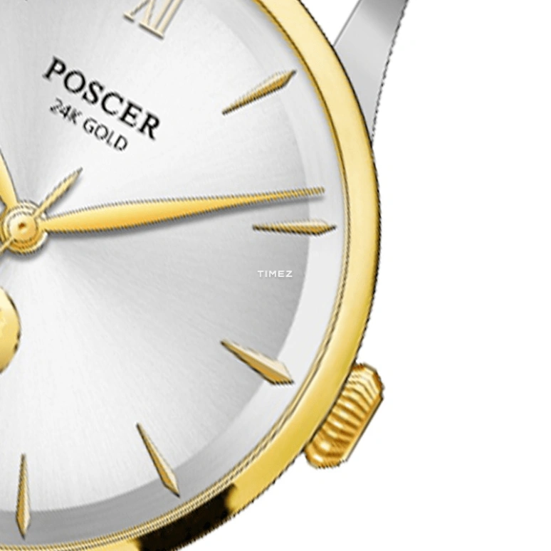POSCER,Gentleman 40.50mm,40.50mm,Stainless Steel,Silver,Automatic,Sapphire,Glass,Round,P,P.6183MK.VVW