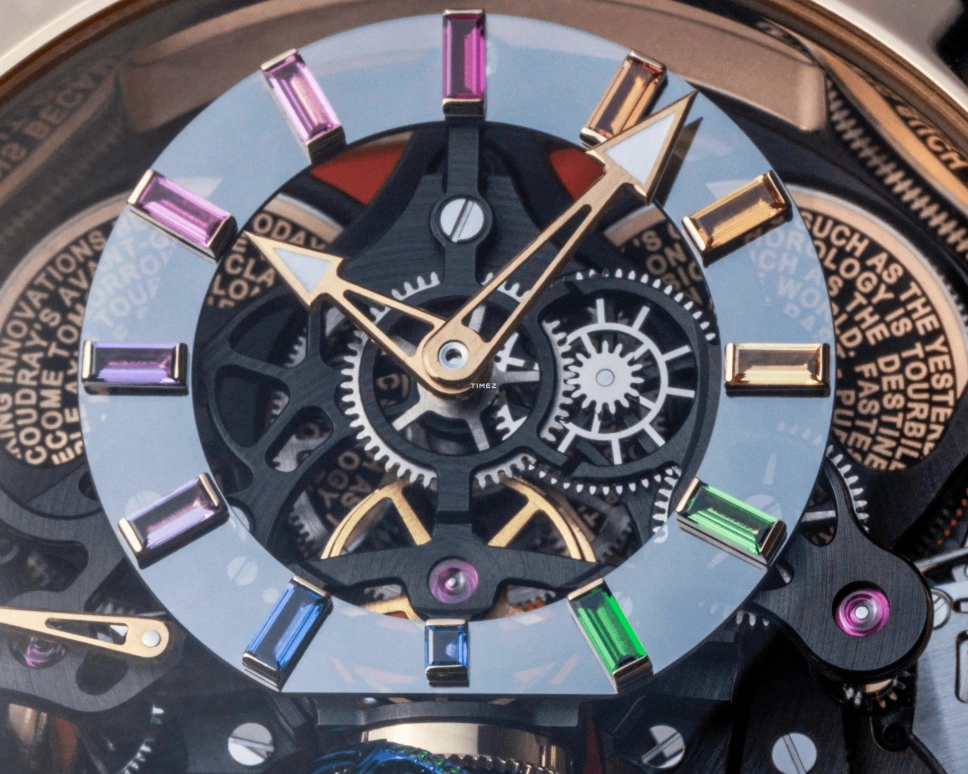 PURNELL,Escape Primo 48mm,48mm,Rose Gold,Skeleton,Handwound,Power Reserve Indicator,Tourbillon,P11RGRGBL