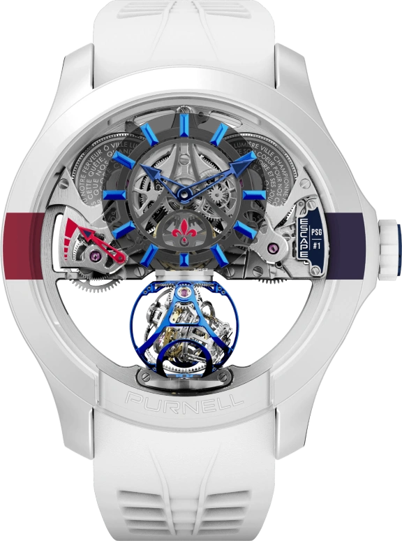 PURNELL,Purnell x PSG 48mm,48mm,Ceraforced Ti,Skeleton,Handwound,Power Reserve Indicator,Tourbillon,P11WETD