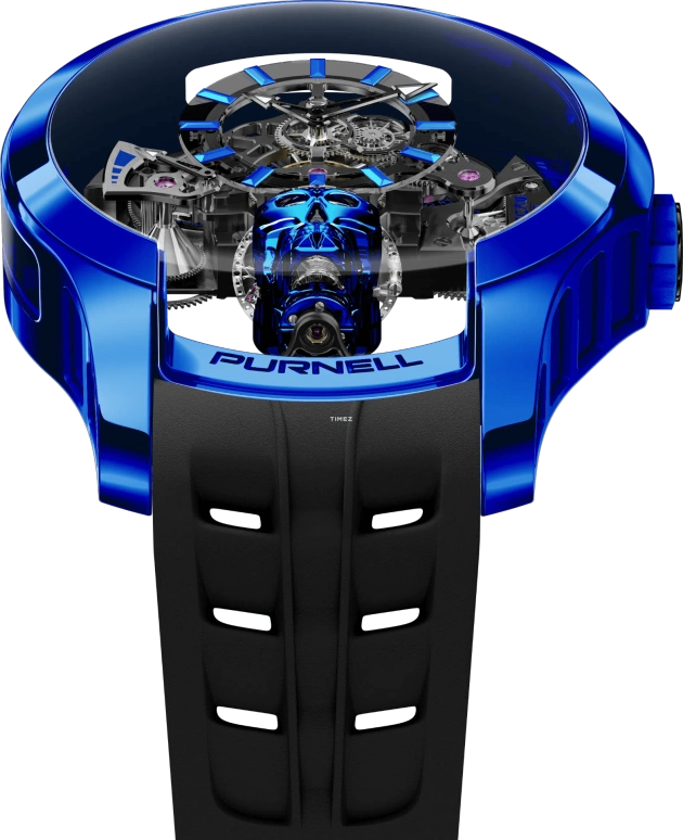 PURNELL,Escape Skull 48mm,48mm,Titanium,Skeleton,Handwound,Power Reserve Indicator,Tourbillon,P10SKBECN