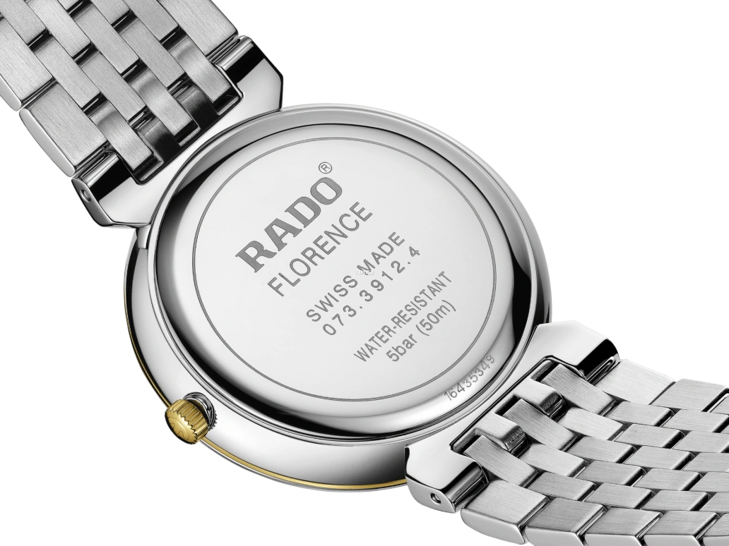 Rado,Florence 38mm,38mm,Stainless Steel,Black,Quartz,Day,In-house Caliber,R48912743
