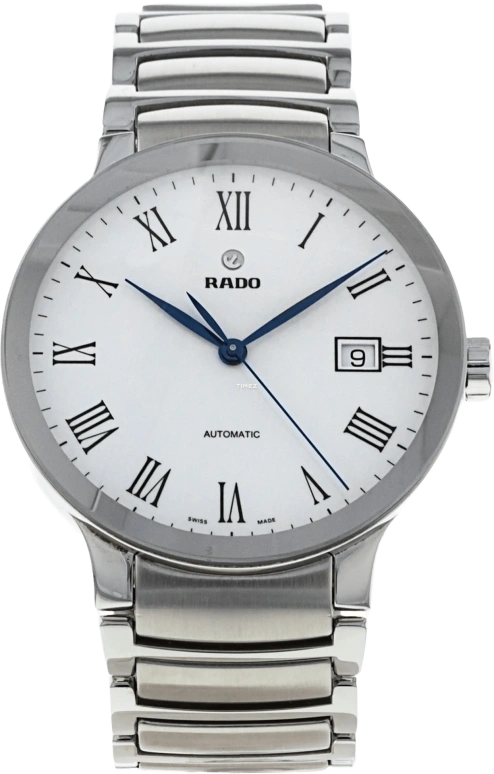 Rado,Centrix 38mm,38mm,Stainless Steel,White,Automatic,Day,42hours,R30939013