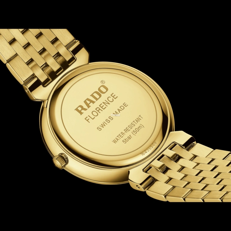 Rado,Florence 38mm,38mm,Stainless Steel,Gold,Quartz,Day,In-house Caliber,R48914713