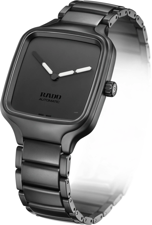 Rado,True Square 38x44.20mm,38x44.20mm,Ceramic,Black,Automatic,80hours,In-house Caliber,R27075152