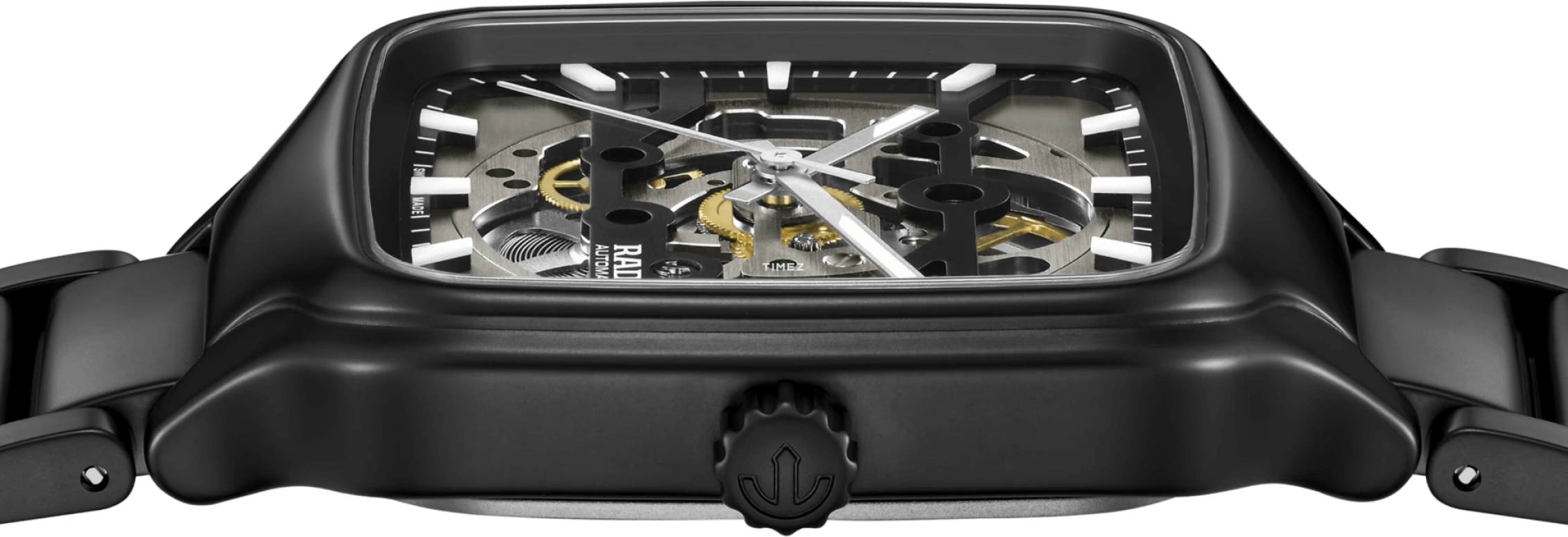 Rado,True Square 38mm,38mm,Ceramic,Grey,Automatic,80hours,In-house Caliber,R27197152