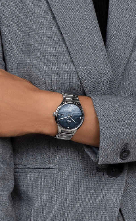 Rado,True Round 40mm,40mm,Ceramic,Blue,Automatic,Day,80hours,R27110872