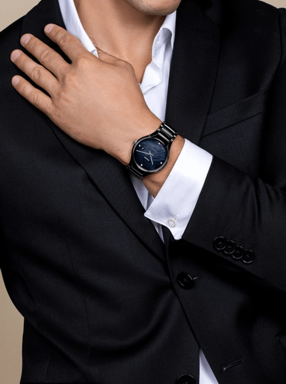 Rado,True Round 40mm,40mm,Ceramic,Blue,Automatic,Day,80hours,R27110872