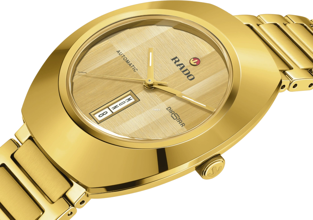 Rado,DiaStar Original 38mm,38mm,Stainless Steel,Gold,Automatic,Date,Day,R12161253