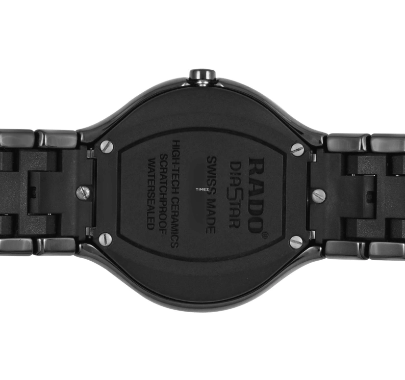 Rado,True Round 40mm,40mm,Ceramic,Black,Quartz,Day,Sapphire,Crystal Glass,R27653172
