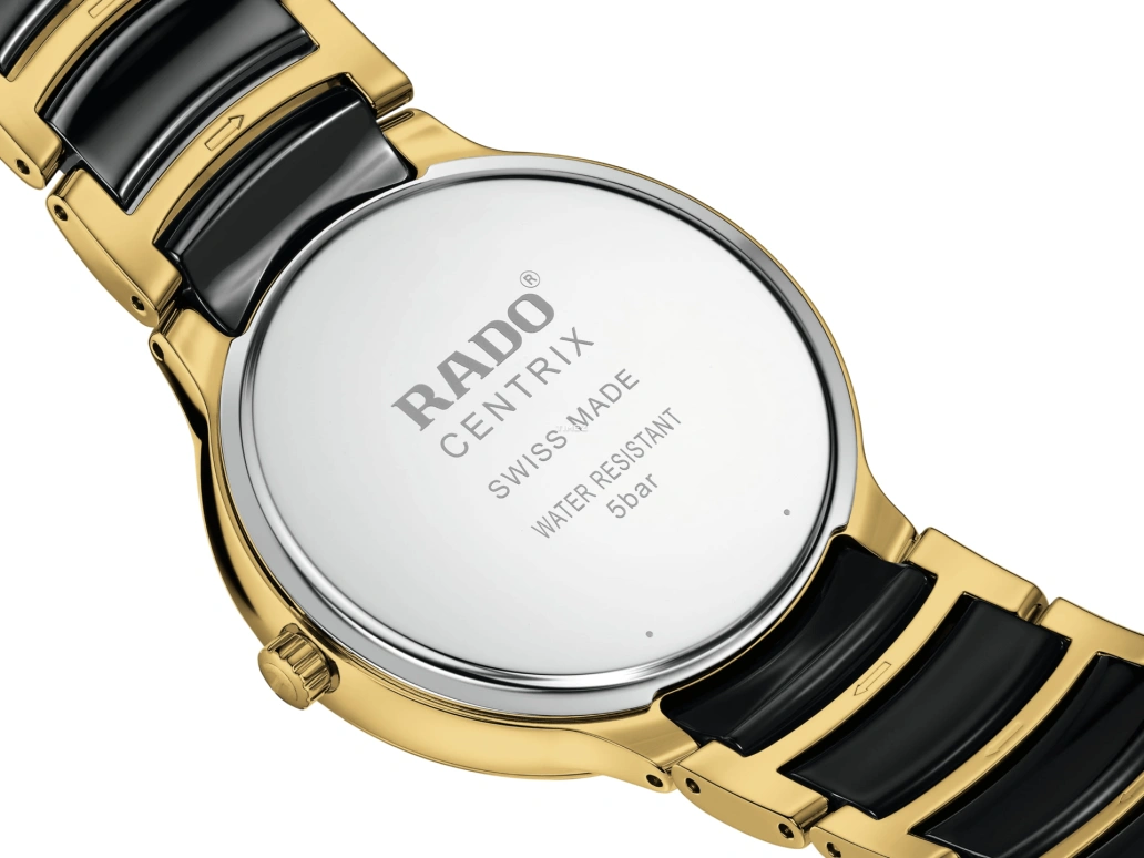Rado,Centrix 39.50mm,39.50mm,Stainless Steel,Black,Quartz,Day,R30022712
