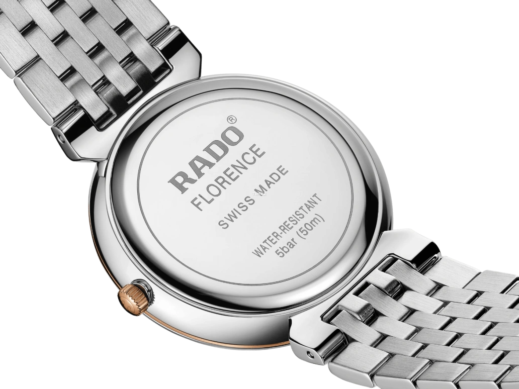 Rado,Florence 38mm,38mm,Stainless Steel,Cream,Quartz,Day,In-house Caliber,R48912403