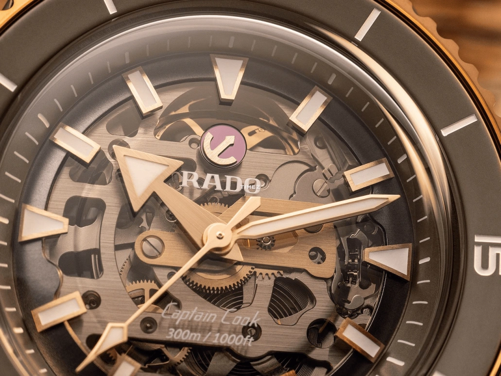 Rado,Captain Cook 43mm,43mm,Ceramic,Transparent,Automatic,Anti-magnetic,80hours,R32150162