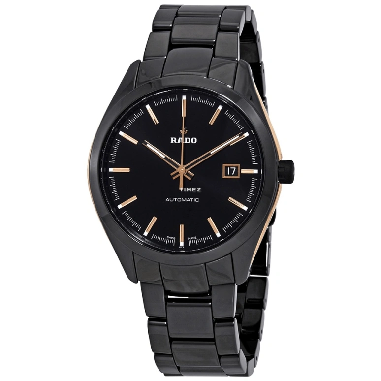 Rado,HyperChrome 42mm,42mm,Stainless Steel,Ceramic,Black,Automatic,Day,Sapphire,Crystal Glass,R32291152