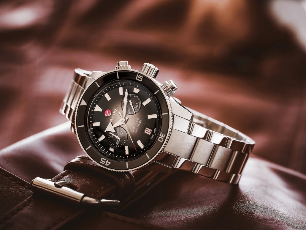 Rado,Captain Cook 43mm,43mm,Stainless Steel,Black,Automatic,Chronograph,Day,R32145158