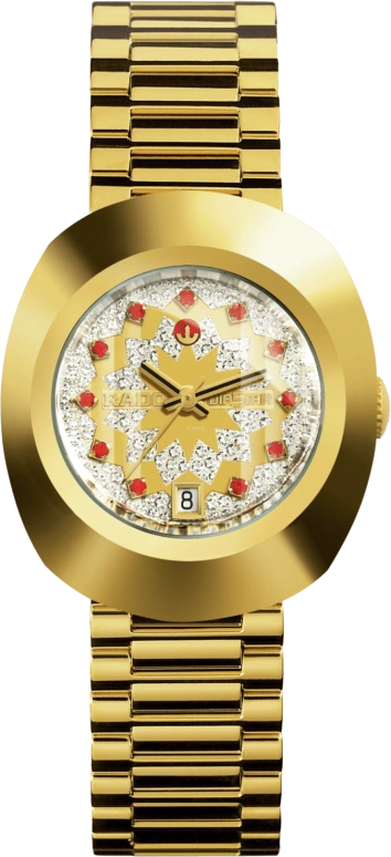 Rado,The Original 27.30mm,27.30mm,Stainless Steel,Gold,Automatic,Day,44hours,R12416073