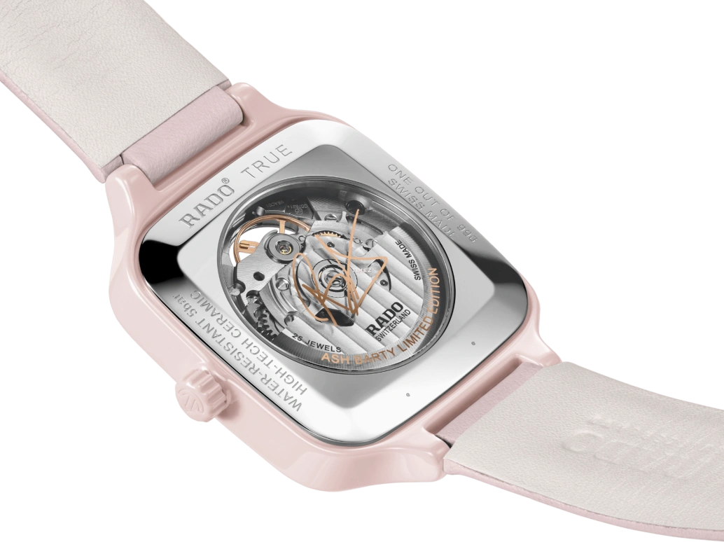 Rado,True Square 38mm,38mm,Ceramic,Stainless Steel,White,Skeleton,Automatic,In-house Caliber,Sapphire,Crystal Glass,R27123905