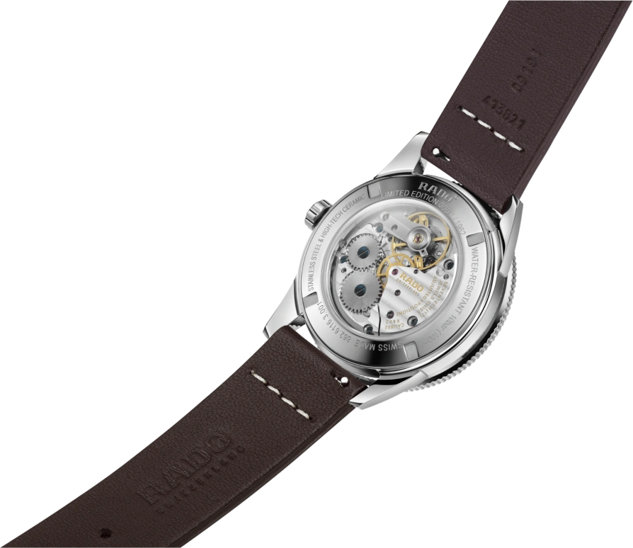 Rado,Captain Cook 37mm,37mm,Stainless Steel,Gradient,Luminous,White,Black,Silver,Green,World Time,跳分,In-house Caliber,R32116158