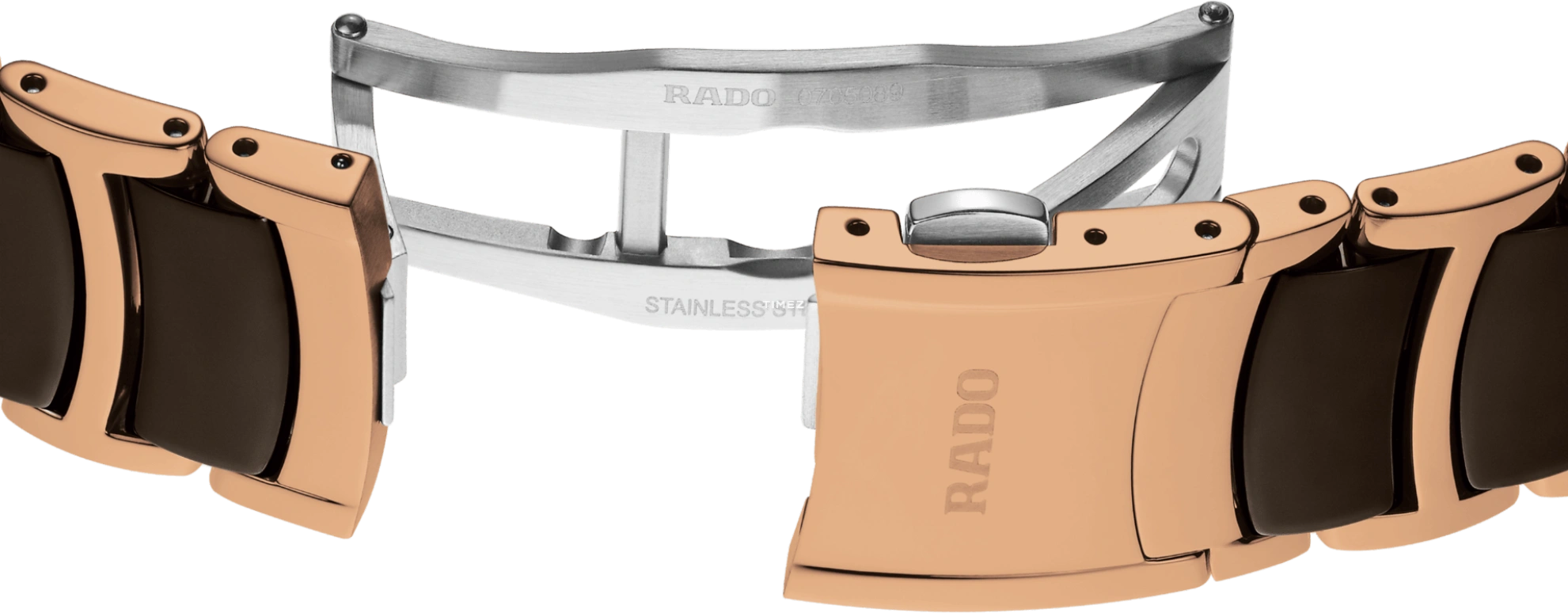 Rado,Centrix 39.50mm,39.50mm,Stainless Steel,Brown,Quartz,Day,Sapphire,Crystal Glass,R30023302